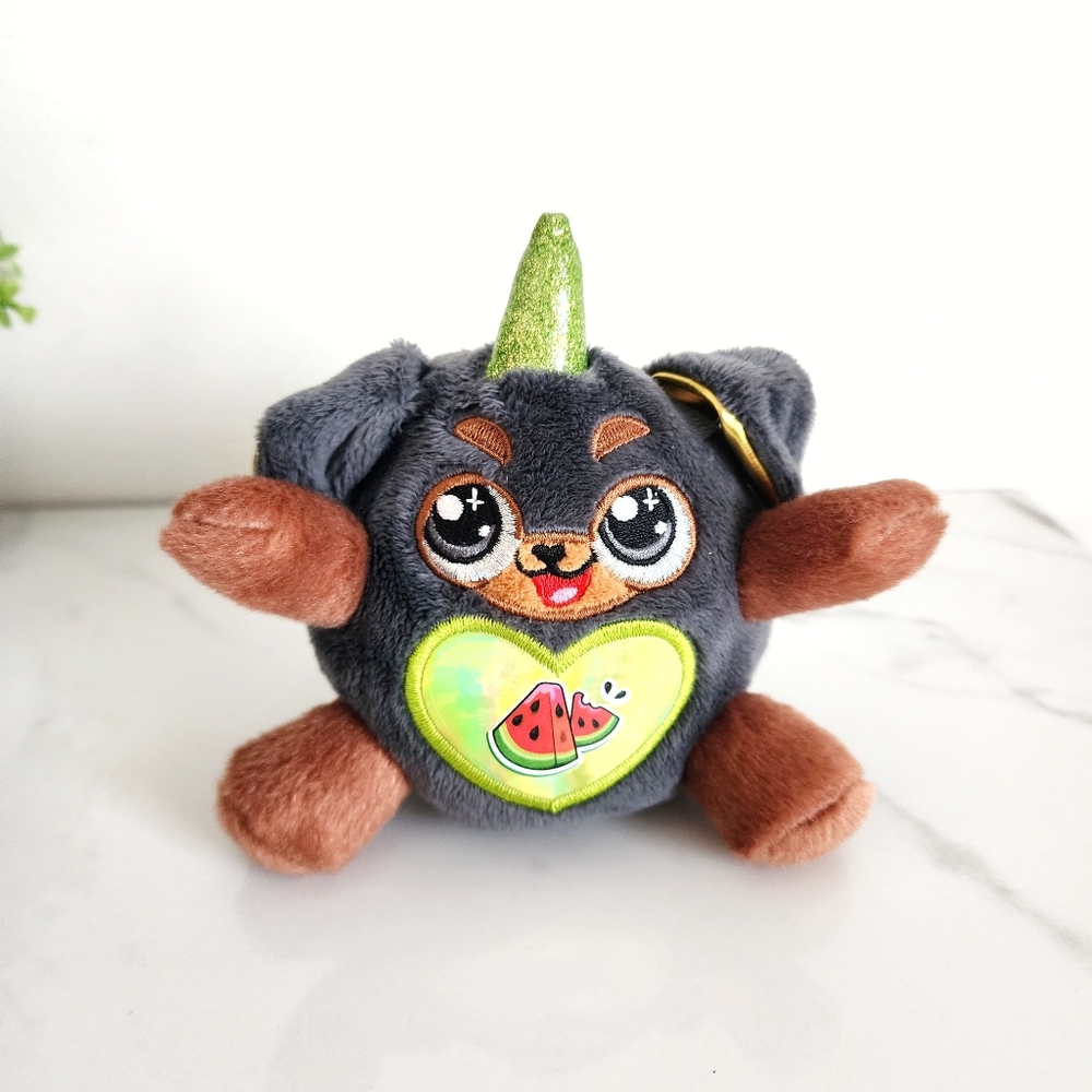 🍉 Zuru Cute Watermelon Unicorn Puppycorn Plush Small Round Soft Toy
